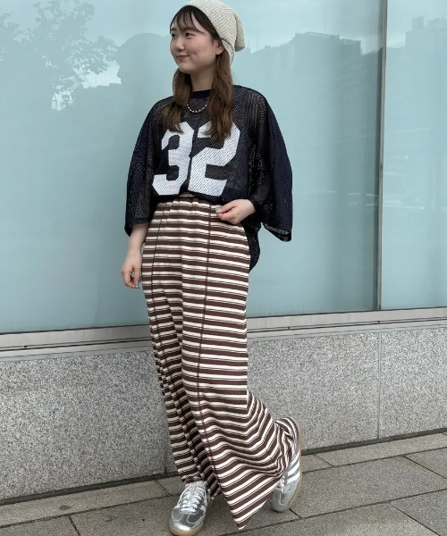 tシャツ (CREOLME)MESH NUMBERING H/S TEE レディース ROSE BUD tシャツ (CREOLME)MESH NUMBERING H/S TEE レディース