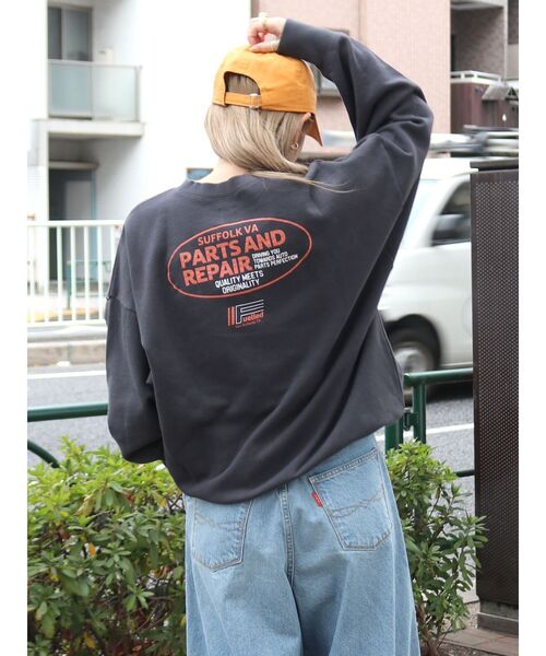 Ungrid トレーナー　スウェット Ungrid トレーナー スウェット バックロゴルーズスウェット