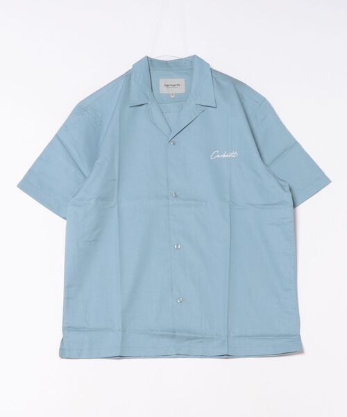 2009年製 Carhartt 半袖ワークシャツ シャンブレー L A203 car-s200.jpg