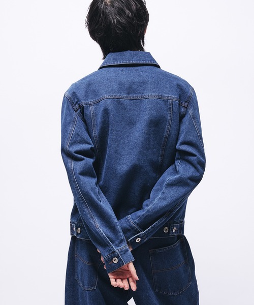 Adoon plain デニムジャケット gジャン VINTAGE LIKE DENIM JACKET
