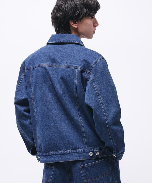 Adoon plain デニムジャケット gジャン VINTAGE LIKE DENIM JACKET