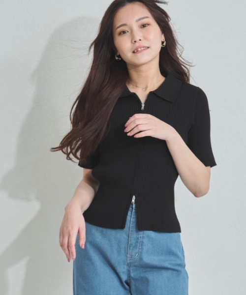 「みっちゃん」半衿ジレ　ジーレ　2枚セット MISCH MASCH ニット セーター ZOZO限定 2025春夏新作 衿付き
