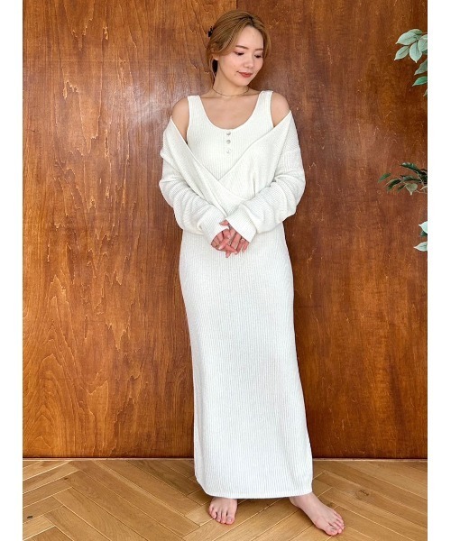 SNIDEL HOME ルームウェア ワンピース SNIDEL HOME ルームウェア 部屋着 クロシェワンピース