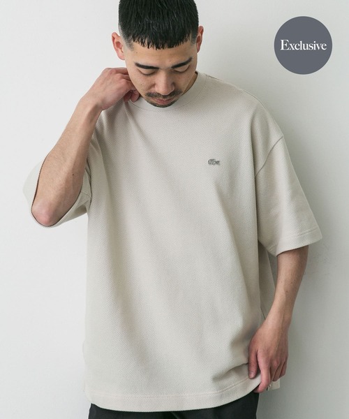 LACOSTE tシャツ 「別注」LACOSTE×DOORS thick pique crew
