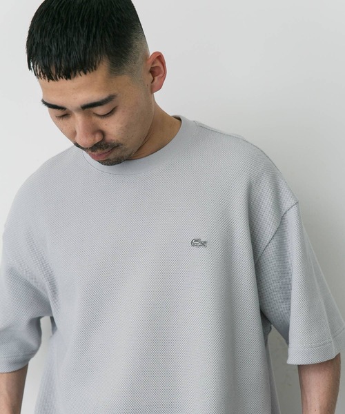 LACOSTE tシャツ 「別注」LACOSTE×DOORS thick pique crew