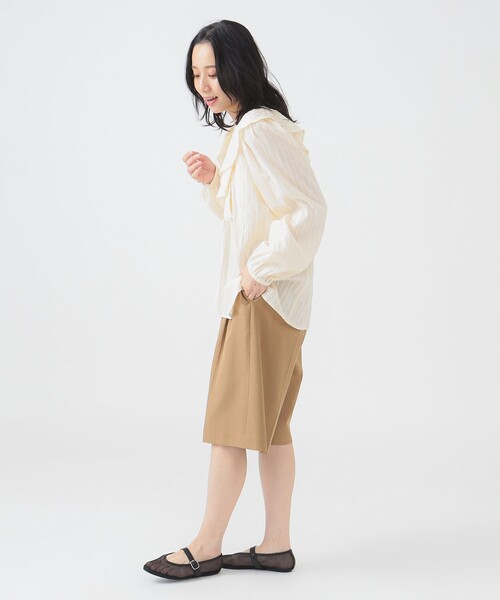 Sara mallikaサラマリカ コットンブラウス シャツ トップス チェック Sara Mallika サラマリカ コットン ピンタック レース ブラウス