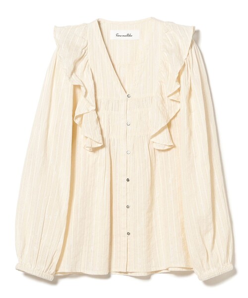 sara mallika ブラウス シャツ 「別注」Sara / COTTON STRIPE