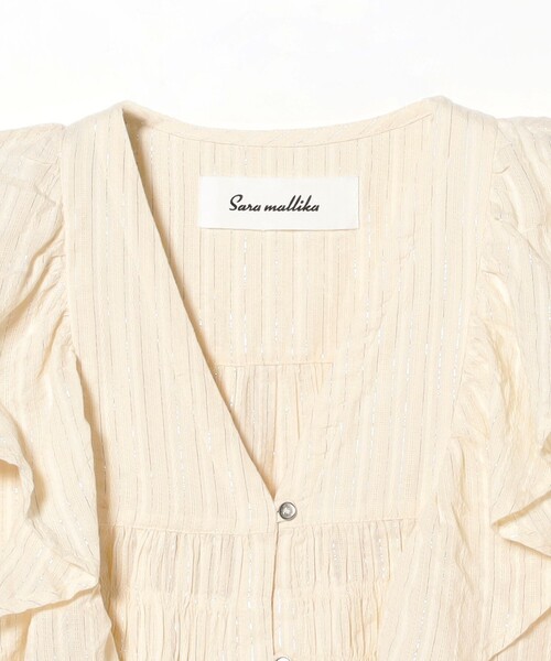 Sara mallika☆ストライプシャツ sara mallika ブラウス シャツ 「別注」Sara / COTTON STRIPE