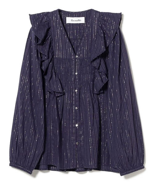 sara mallika ブラウス シャツ 「別注」Sara / COTTON STRIPE