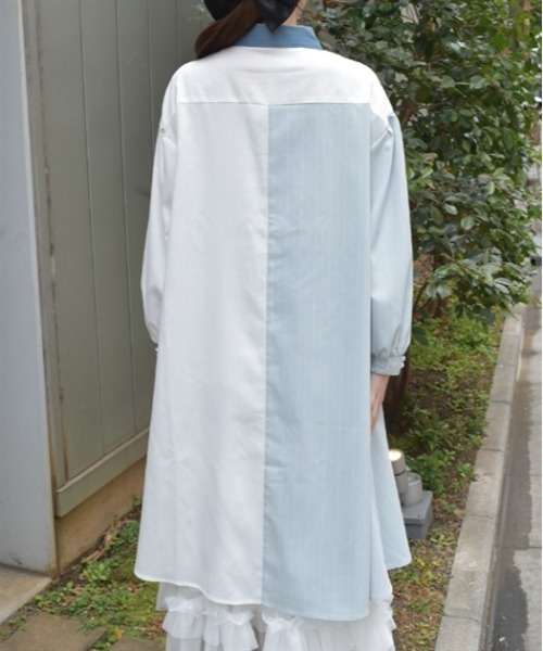 axes femme（アクシーズ ファム） ワンピース ストライプ配色切替