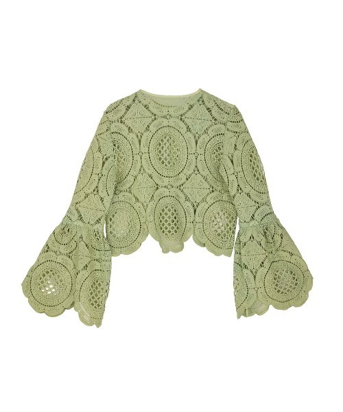Ameri（アメリ） tシャツ MEDI INDIAN 2WAY BIG LACE TOPS レディース