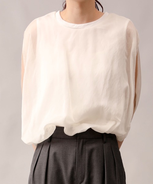 aimoha tシャツ 七分袖風シアートップス レディース : ZOZOTOWN