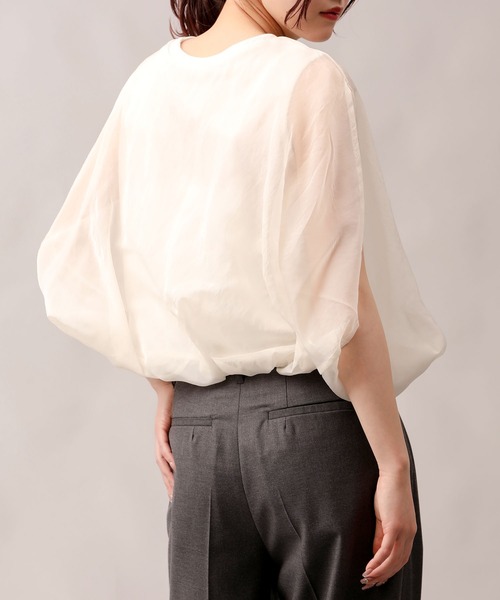 トップス aiai aimoha tシャツ 七分袖風シアートップス レディース : ZOZOTOWN