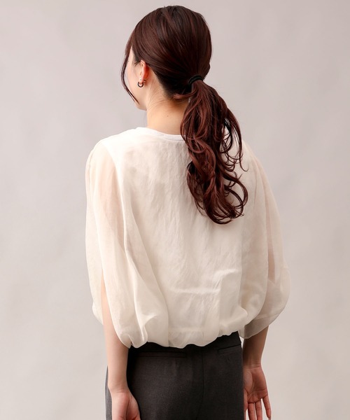 aimoha tシャツ 七分袖風シアートップス レディース : ZOZOTOWN