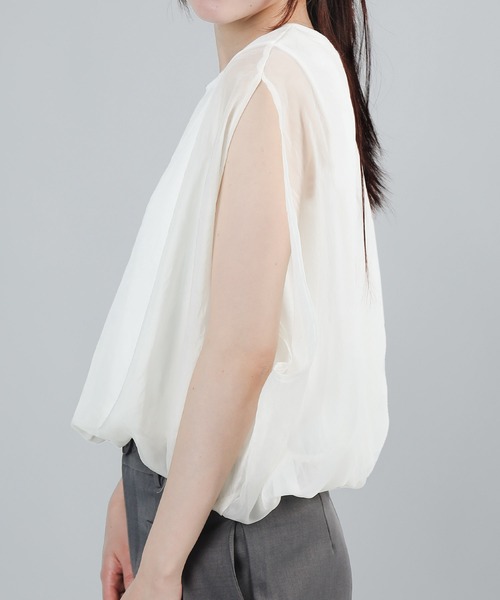 あ様♡トップスのみ aimoha（アイモハ） tシャツ 七分袖風シアートップス (SS) レディース