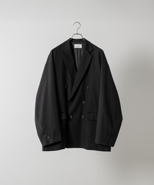 タグ付き】soerte ダブルブレストジャケット black 1