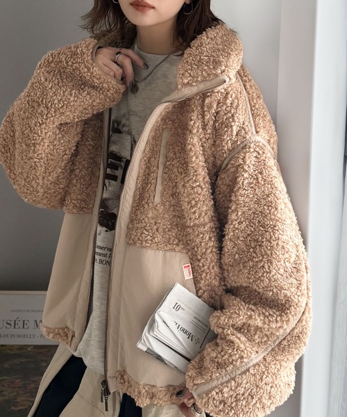 Java ブルゾン アウター 「JaVaジャバコラボ」ぬくぬく愛らしい