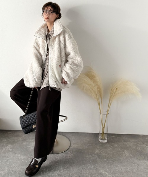 Java ブルゾン アウター 「JaVaジャバコラボ」ぬくぬく愛らしい