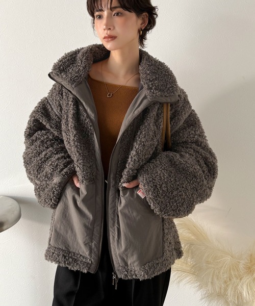 Java ブルゾン アウター 「JaVaジャバコラボ」ぬくぬく愛らしい