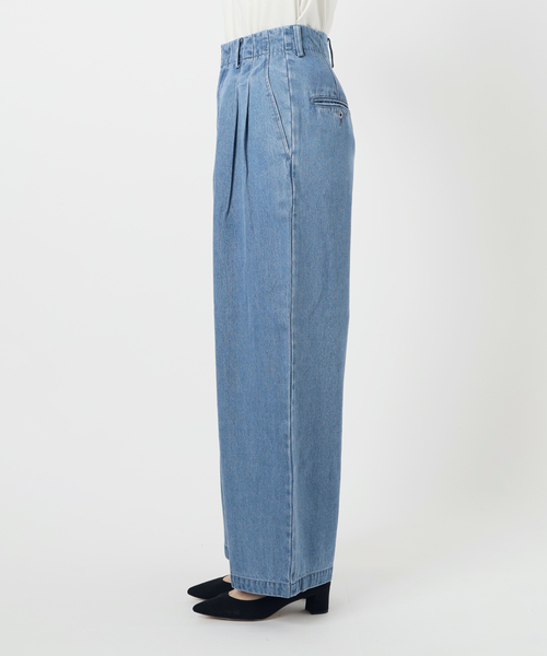 LEDENIM TUCK TROUSER SLOBE IENA デニムパンツ SLOBE IENA ジーンズ デニム デニムパンツ 「4サイズ展開/WEB