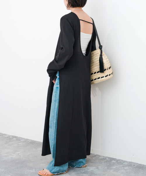 Spick＆Span ワンピース コットンクレープルーズワンピース