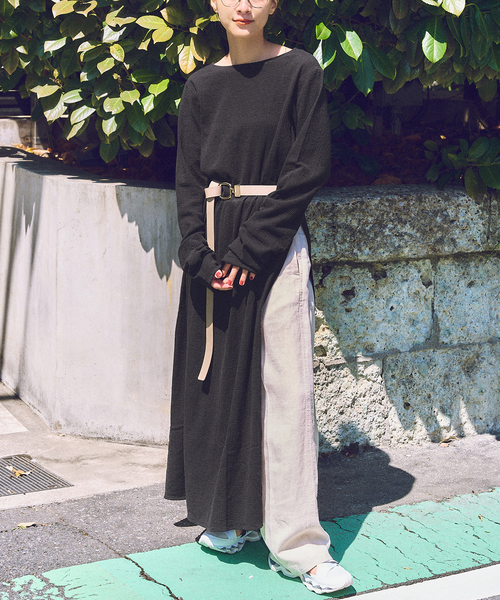 Spick＆Span ワンピース コットンクレープルーズワンピース