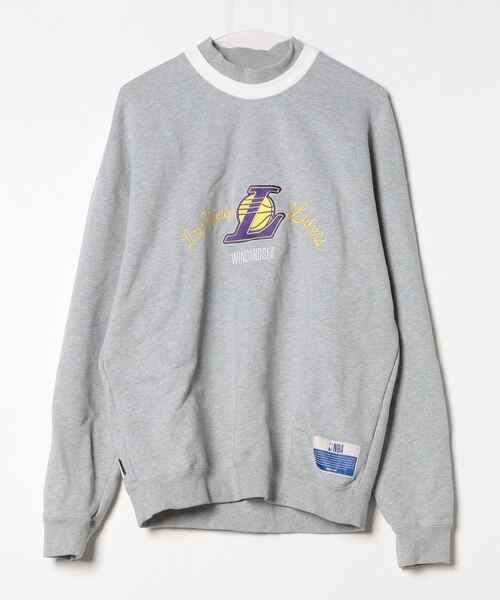 WIND AND SEA 「WIND SEA」 スウェットカットソー「NBAコラボ WIND AND SEA 「WIND SEA」 スウェットカットソー「NBAコラボ