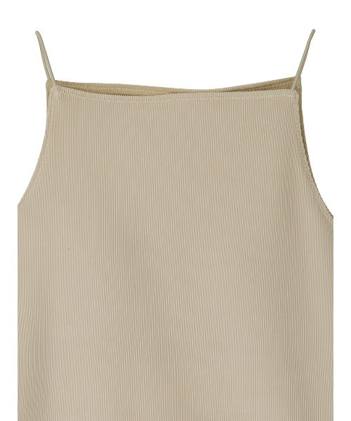 Ameri（アメリ） キャミソール MEDI GLOSS RIB BACK SLIT CAMISOLE