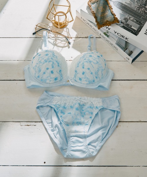 PAMM ネイビー ブラジャーショーツセット northerly ブラジャー ショーツセット 「WEB限定」ミンス