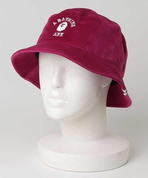 A BATHING APE 帽子 ハット ONE POINT BUCKET HAT メンズ