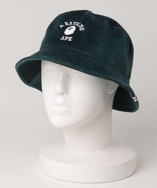 A BATHING APE 帽子 ハット ONE POINT BUCKET HAT メンズ