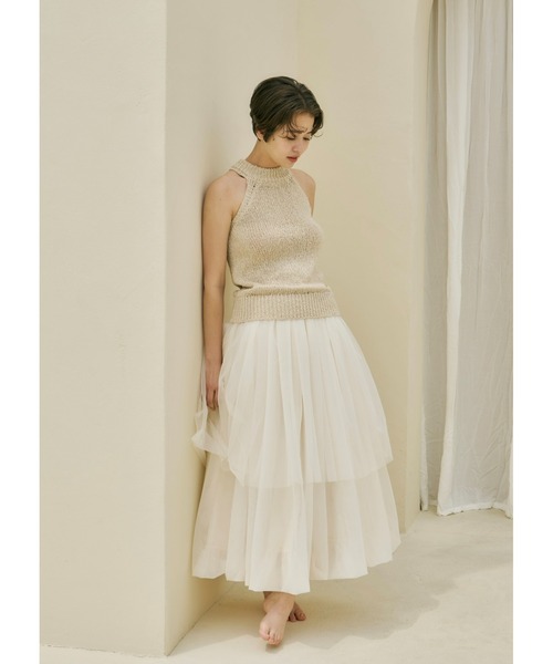 トップス NOTRE emor summer knit halter neck top NOTRE emor ニット セーター summer knit halter neck top