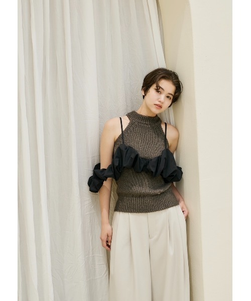 トップス NOTREemor summer knit halter neck top NOTRE emor ニット セーター summer knit halter neck top