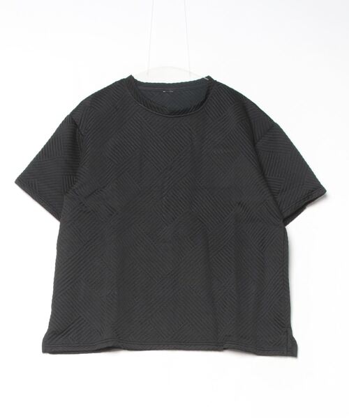 ARCADE（アーケード） tシャツ 同色織柄もちもち素材 ボックス