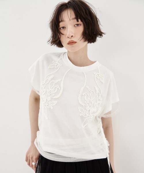 MURRAL 切替トップス カットソー MURRAL 切替トップス カットソー