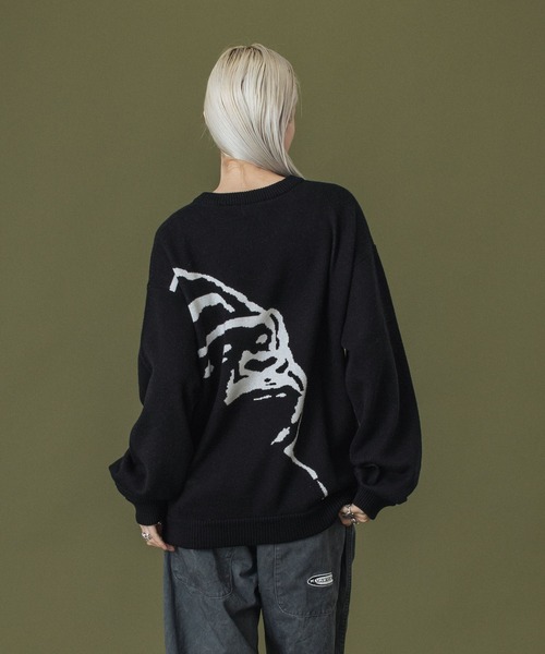 XLARGE ブラック ニット Ｌ XLARGEニット