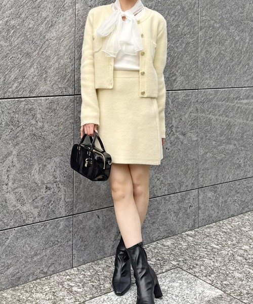 SNIDEL（スナイデル） スカート フォックスニットスカート : ZOZOTOWN