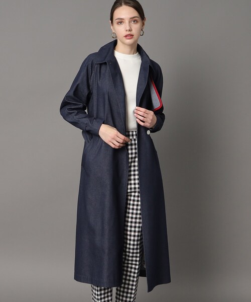 DRESSTERIOR（ドレステリア） トレンチコート 36 ネイビー レディース