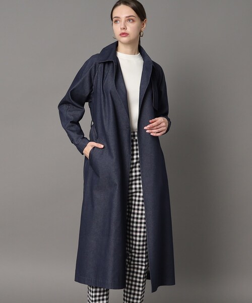 DRESSTERIOR ノーカラージャケット コートネイビー 36 Sサイズ DRESSTERIOR（ドレステリア） ジャケット ノーカラージャケット