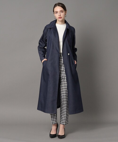 トレンチコート ネイビー 36サイズ DRESSTERIOR（ドレステリア） トレンチコート 36 ネイビー レディース