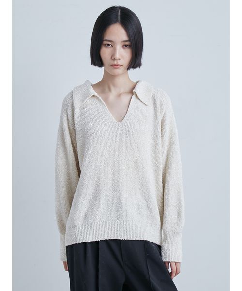 MIESROHE（ミースロエ） ニット セーター リボンモールスキッパーNT