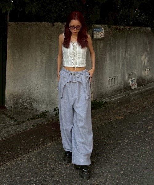 ACLENT（アクレント） スウェットパンツ ジャージ ピグメントガーター