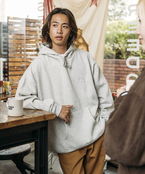 FREAK'S STORE ネイビー フード付きパーカー Lサイズ FREAK'S STORE 「FREAK'S STORE」 プルオーバーパーカー SMALL