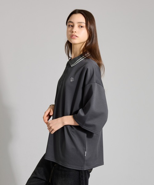 「WETTEMPT」 半袖ポロシャツ SMALL ブラック メンズ_画像5