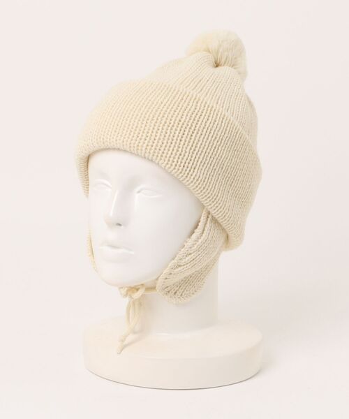 ニット帽 ニットキャップ レディース HIGHLAND 2000 ソリッド ボブ キャップ 3g Solid Bobcap w/ear Cover＆PomPom＆Rope レディース メンズ | HIGHLAND 2000 | 01