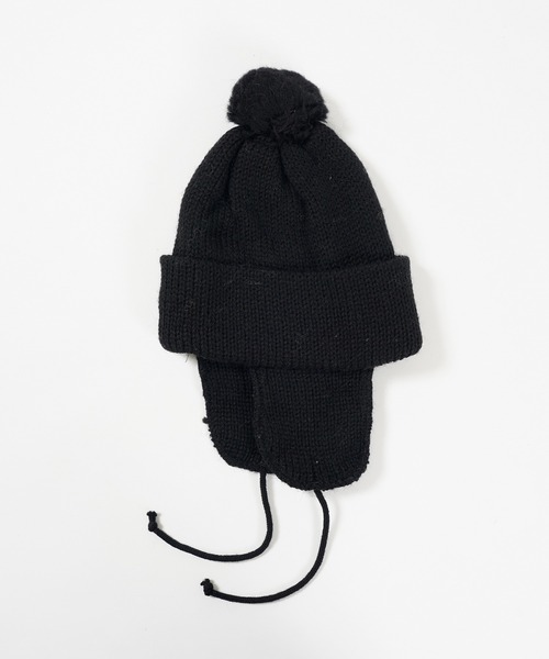 ニット帽 ニットキャップ レディース HIGHLAND 2000 ソリッド ボブ キャップ 3g Solid Bobcap w/ear Cover＆PomPom＆Rope レディース メンズ | HIGHLAND 2000 | 07