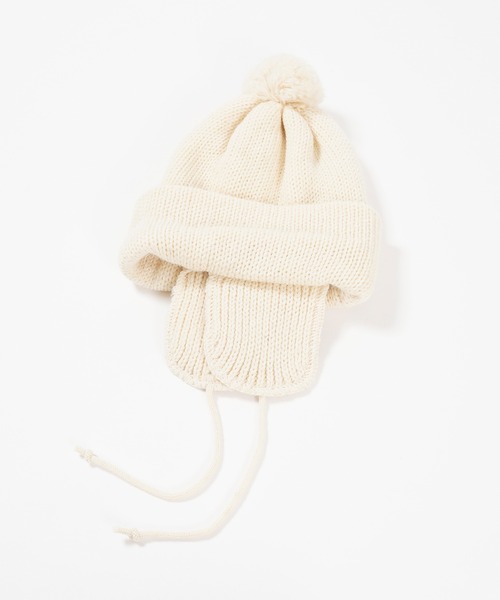 ニット帽 ニットキャップ レディース HIGHLAND 2000 ソリッド ボブ キャップ 3g Solid Bobcap w/ear Cover＆PomPom＆Rope レディース メンズ | HIGHLAND 2000 | 05