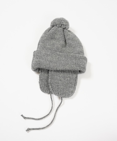 ニット帽 ニットキャップ レディース HIGHLAND 2000 ソリッド ボブ キャップ 3g Solid Bobcap w/ear Cover＆PomPom＆Rope レディース メンズ | HIGHLAND 2000 | 11