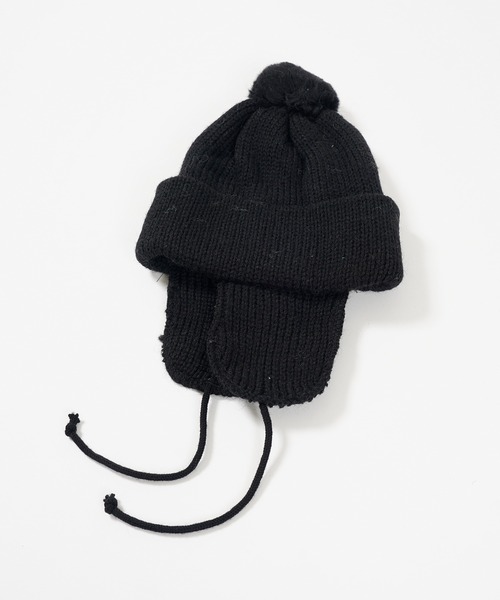 ニット帽 ニットキャップ レディース HIGHLAND 2000 ソリッド ボブ キャップ 3g Solid Bobcap w/ear Cover＆PomPom＆Rope レディース メンズ | HIGHLAND 2000 | 08