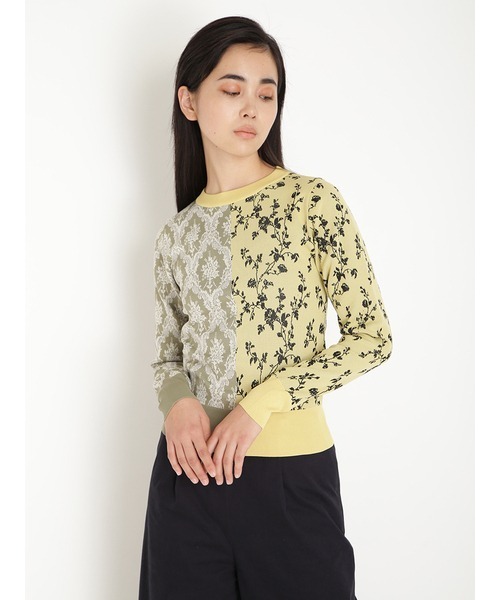 「FURFUR」 長袖ニット FREE イエロー レディース_画像6